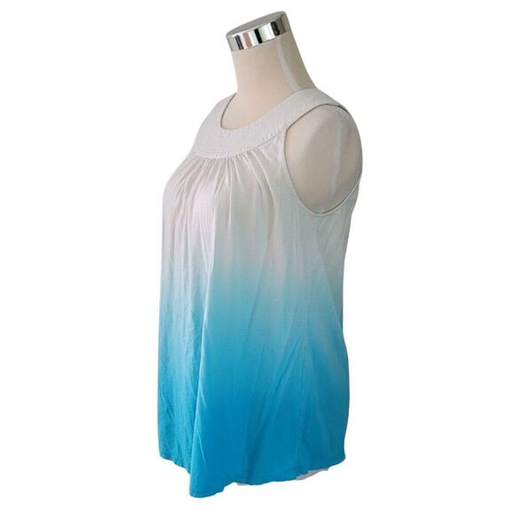 Express Blue & white Ombre Sleeveless Tank Top Size S - Picture 3 of 7
